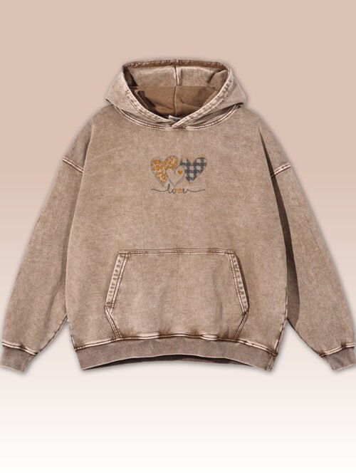 Bluza oversize z kapturem Serce Pełne Miłości